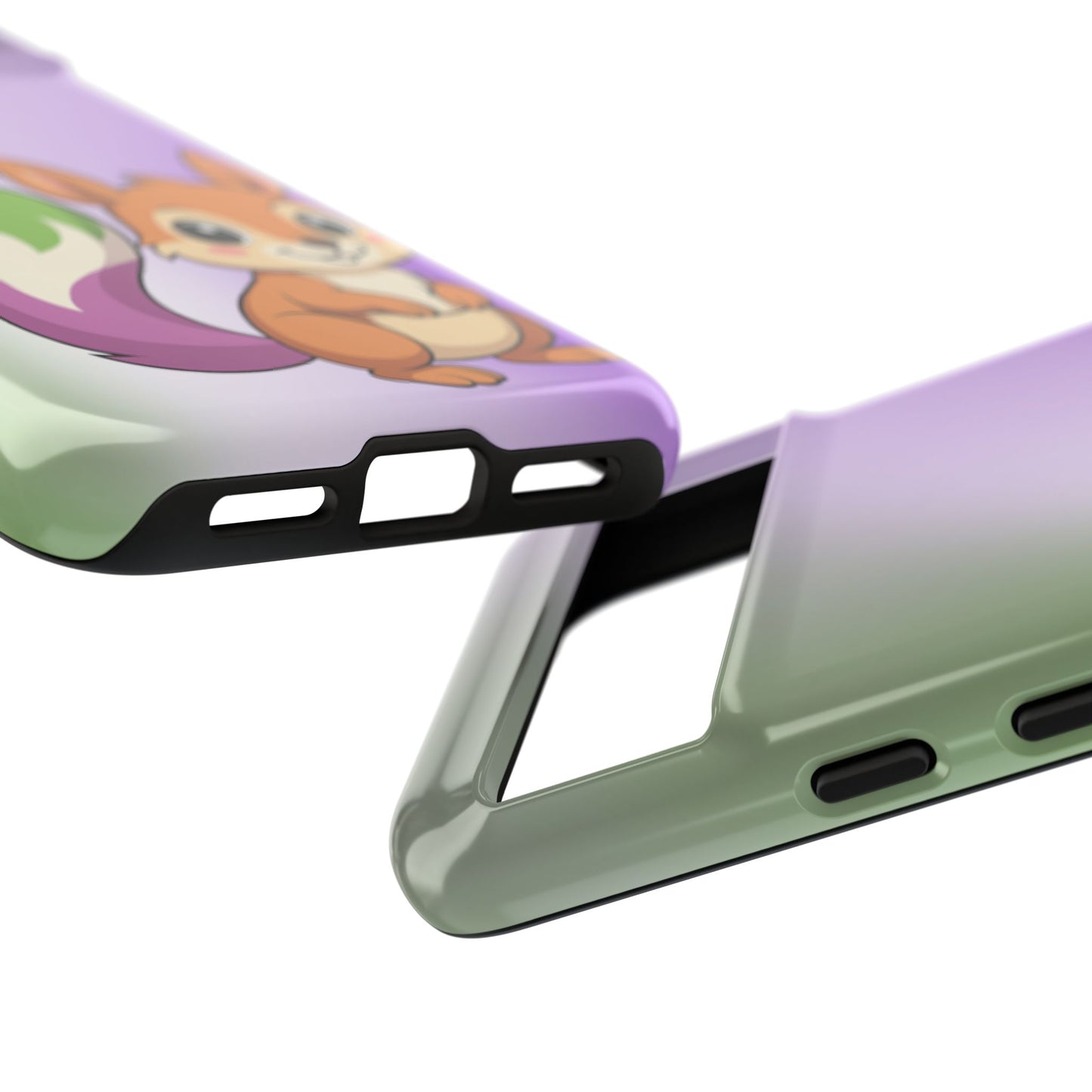 "queeriosity"– genderqueer squirrel pride android tough phone case