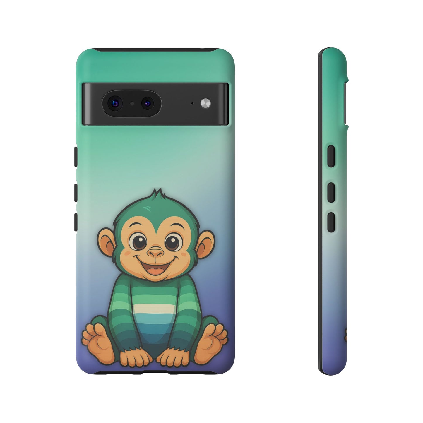 "monkey love" – gay [mlm] pride android tough phone case