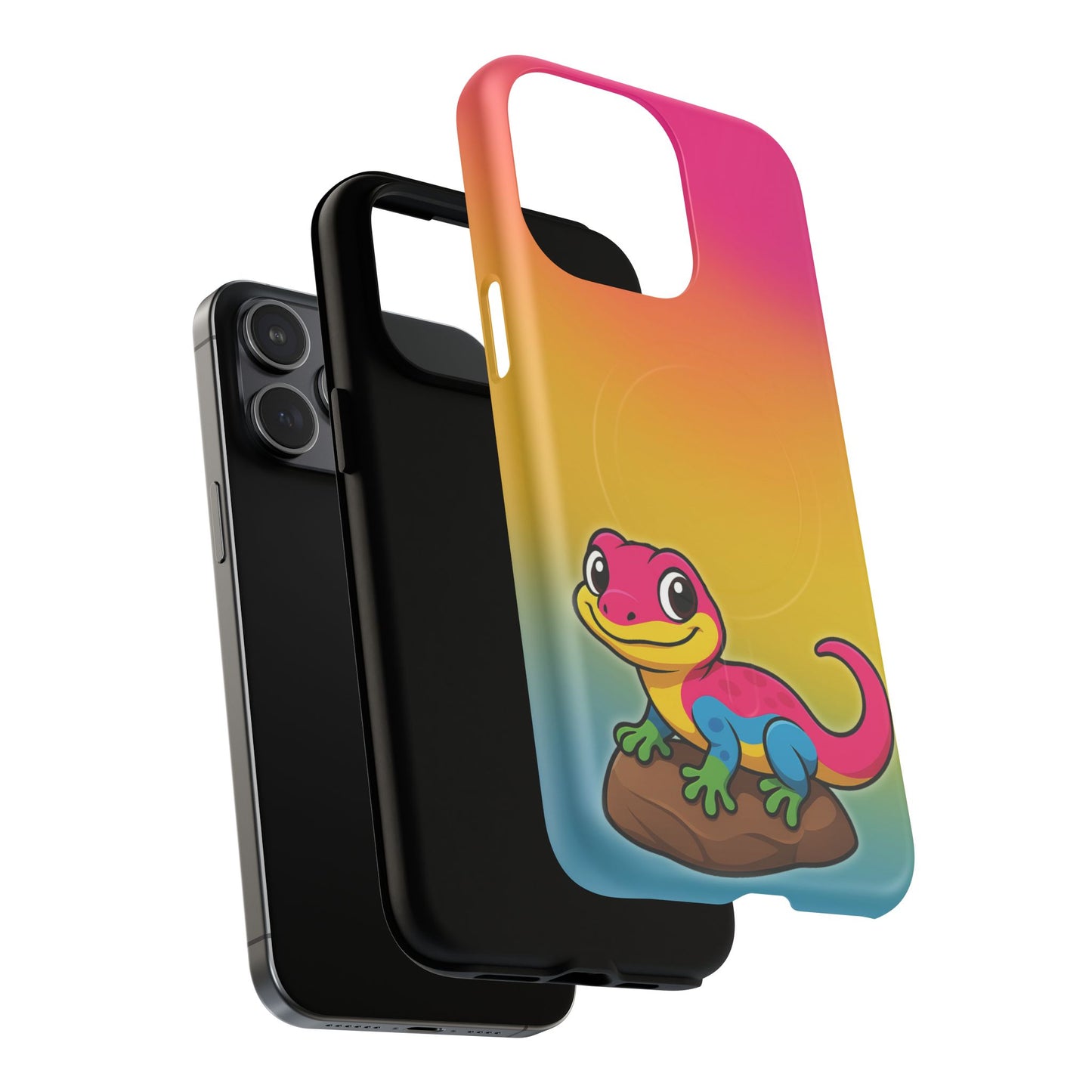 "pan-tastic voyage" – pansexual pride gecko magsafe® iphone tough case