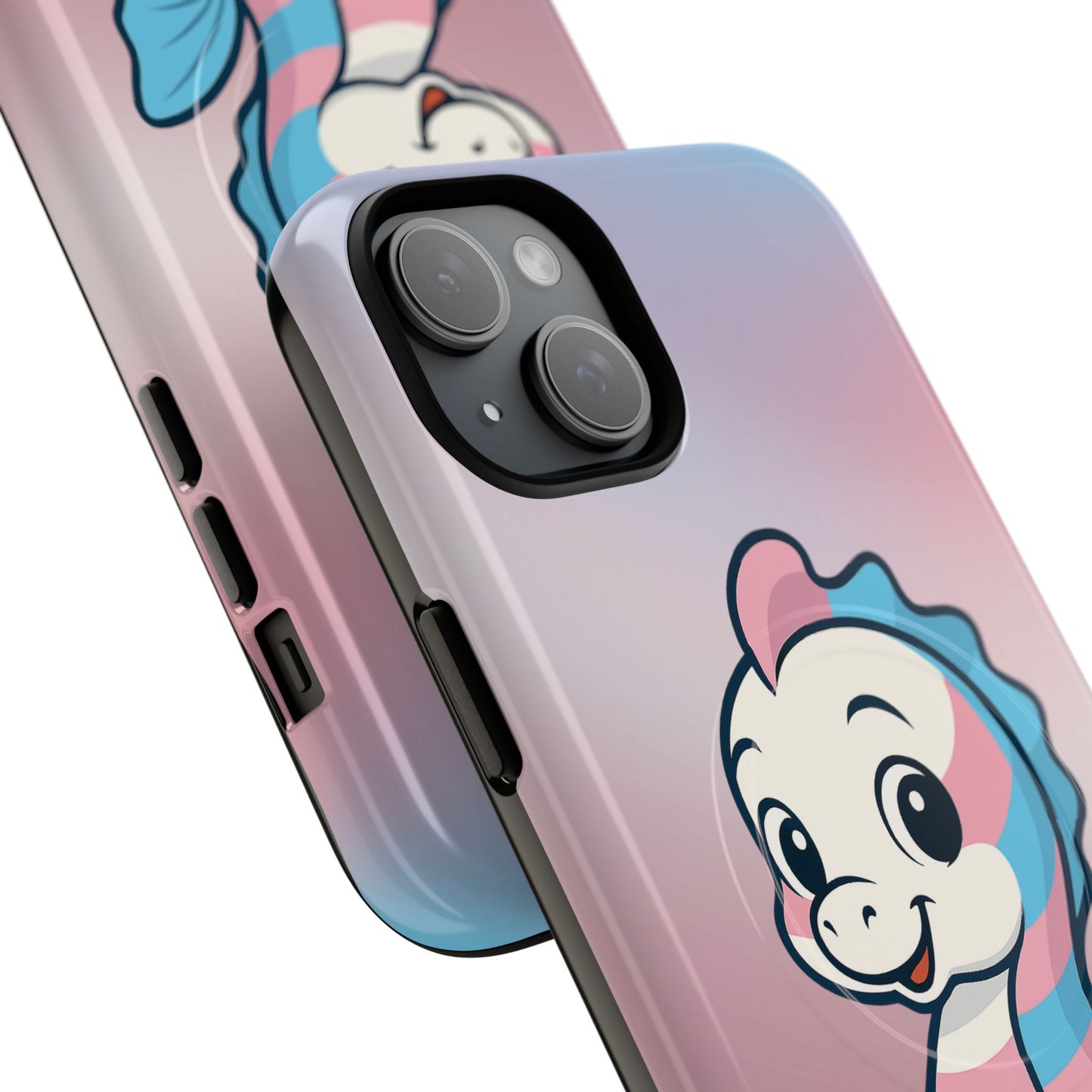 "sea me" – trans pride seahorse magsafe® iphone tough case