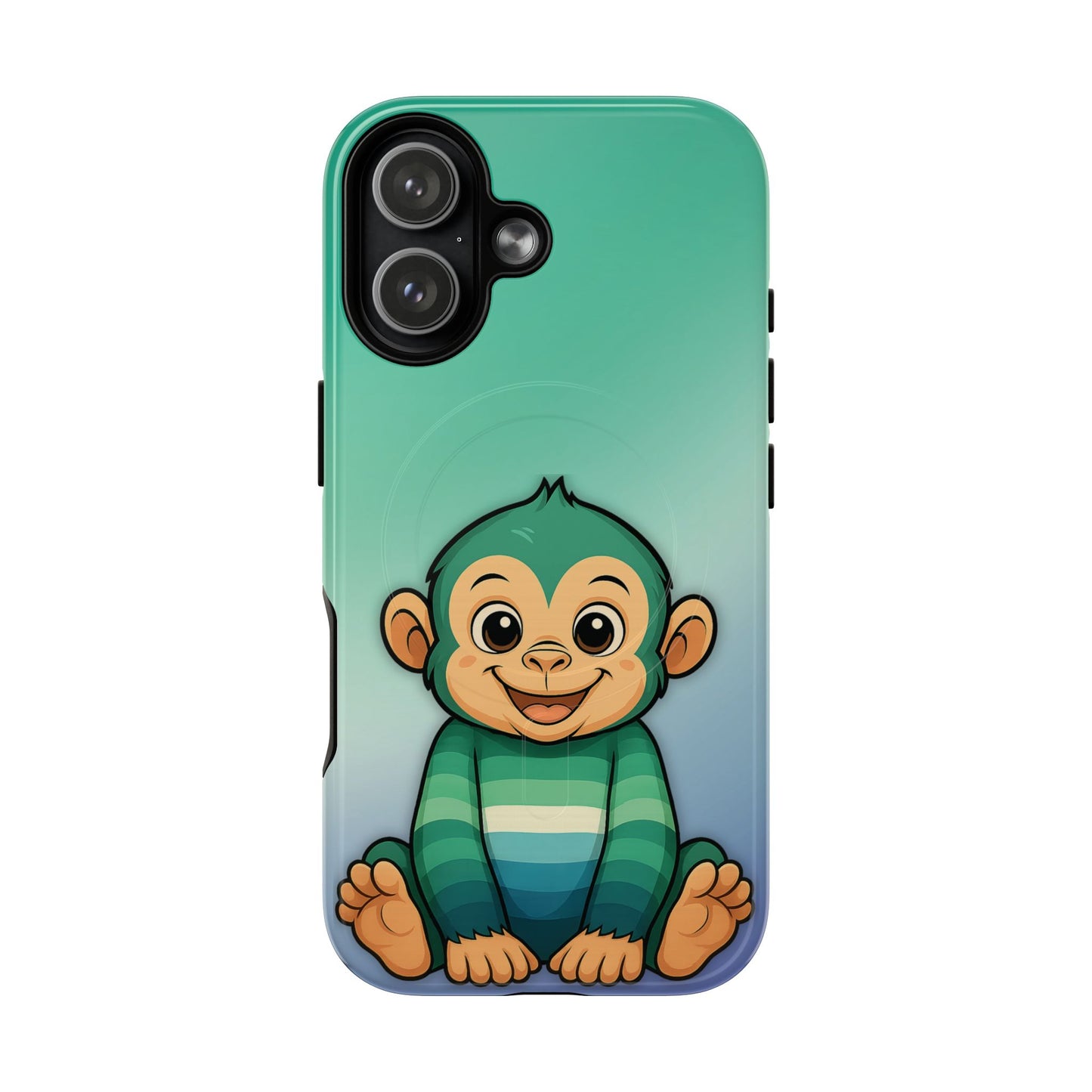 "monkey love" – gay [mlm] pride monkey magsafe® iphone tough case