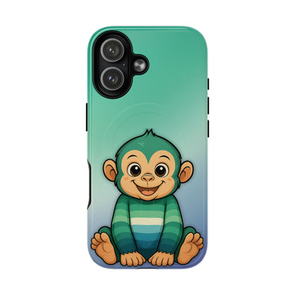 "Monkey Love" – Gay [MLM] Pride Monkey MagSafe® iPhone Tough Case