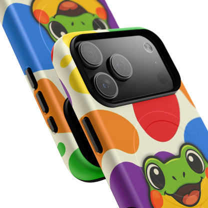 "Rainbow Ribbit" - LGBTQIA+ Pride Frog MagSafe® iPhone Tough Case