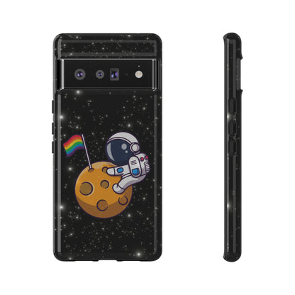 "Cosmic Queer" LGBTQIA+ Android Astronaut Tough Phone Case