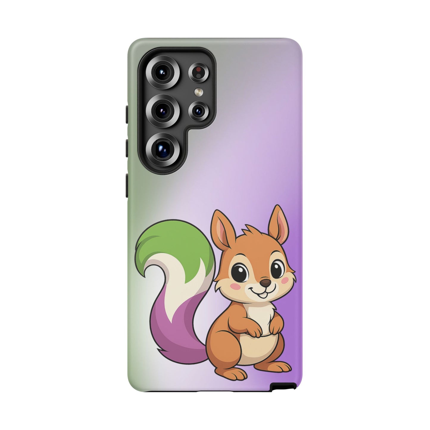 "queeriosity"– genderqueer squirrel pride android tough phone case