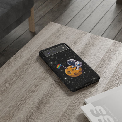"Cosmic Queer" LGBTQIA+ Android Astronaut Tough Phone Case
