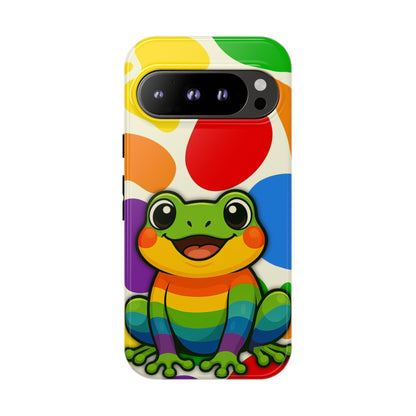 "Rainbow Ribbit" - LGBTQIA+ Pride Frog Android Tough Phone Case