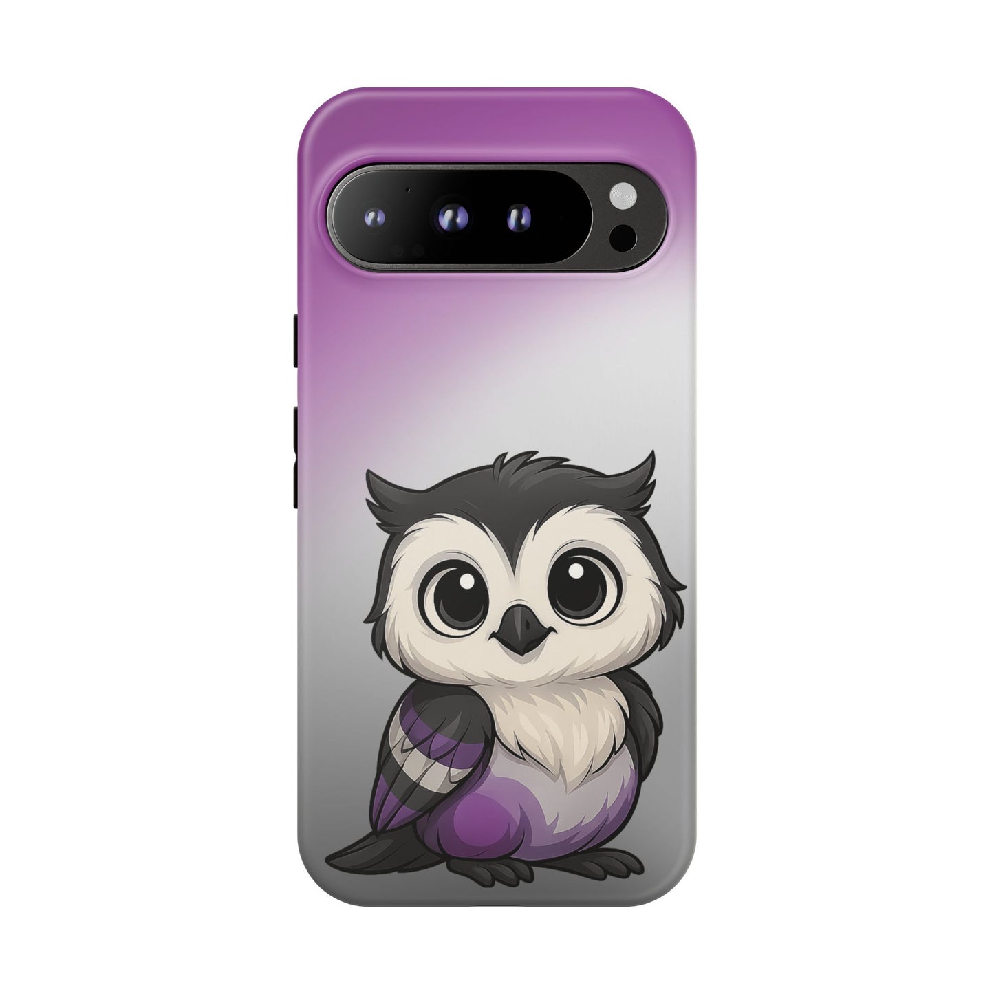 "ace-wise" – asexual pride owl android tough phone case