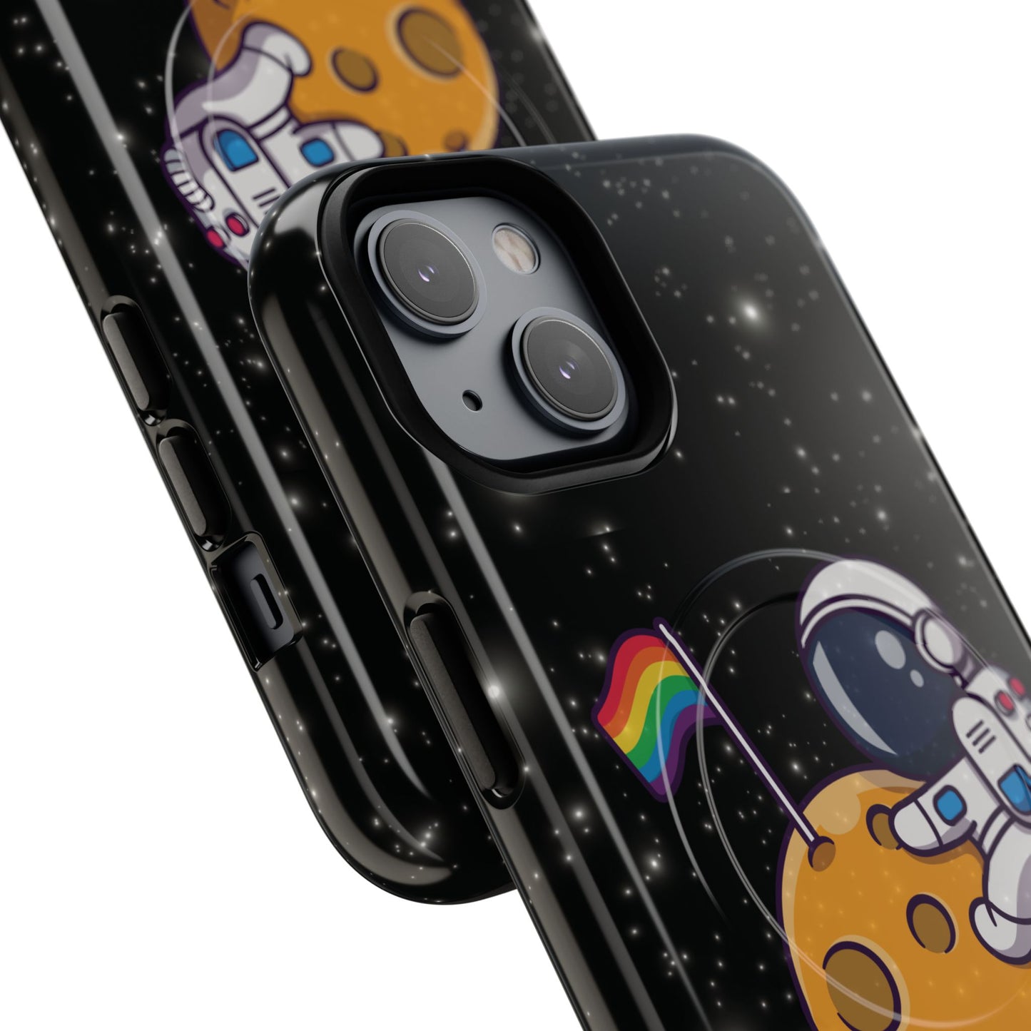 "cosmic queer" lgbtqia+ astronaut magsafe® iphone tough case