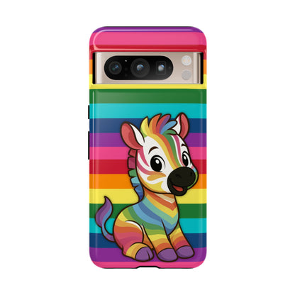 "Zee the O.G." – Original Rainbow Pride Zebra Android Tough Phone Case