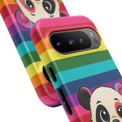"PrideCub" – Progress + Rainbow Pride Panda Android Tough Phone Case