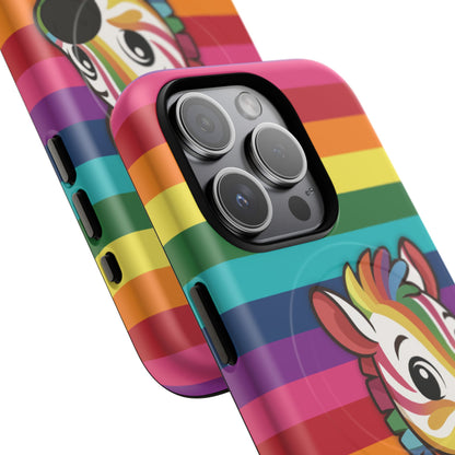 "Zee the O.G." – Original Rainbow Pride Zebra MagSafe® iPhone Tough Case