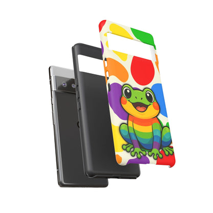 "Rainbow Ribbit" - LGBTQIA+ Pride Frog Android Tough Phone Case