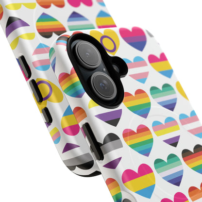 "Proud Hearts" LGBTQIA+ Love MagSafe® iPhone Case