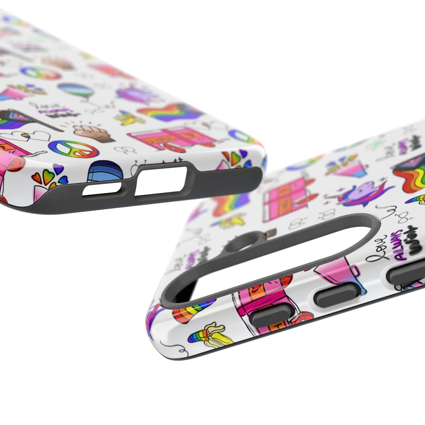 "identity mix" lgbtqia+ collage android tough phone case