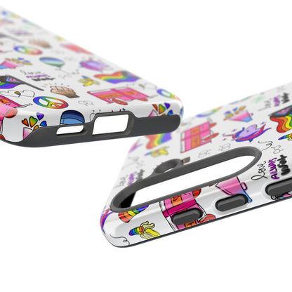 "Identity Mix" LGBTQIA+ Collage Android Tough Phone Case
