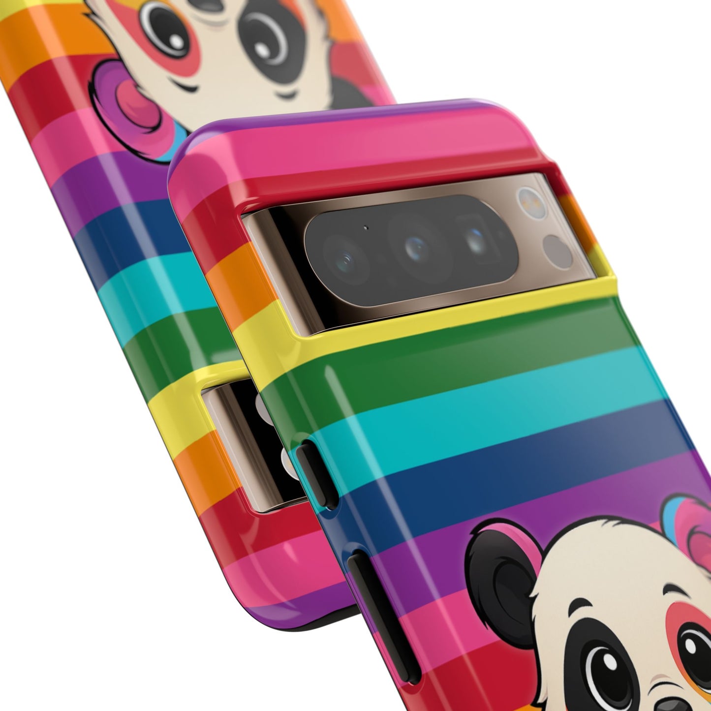 "pridecub" – progress + rainbow pride panda android tough phone case