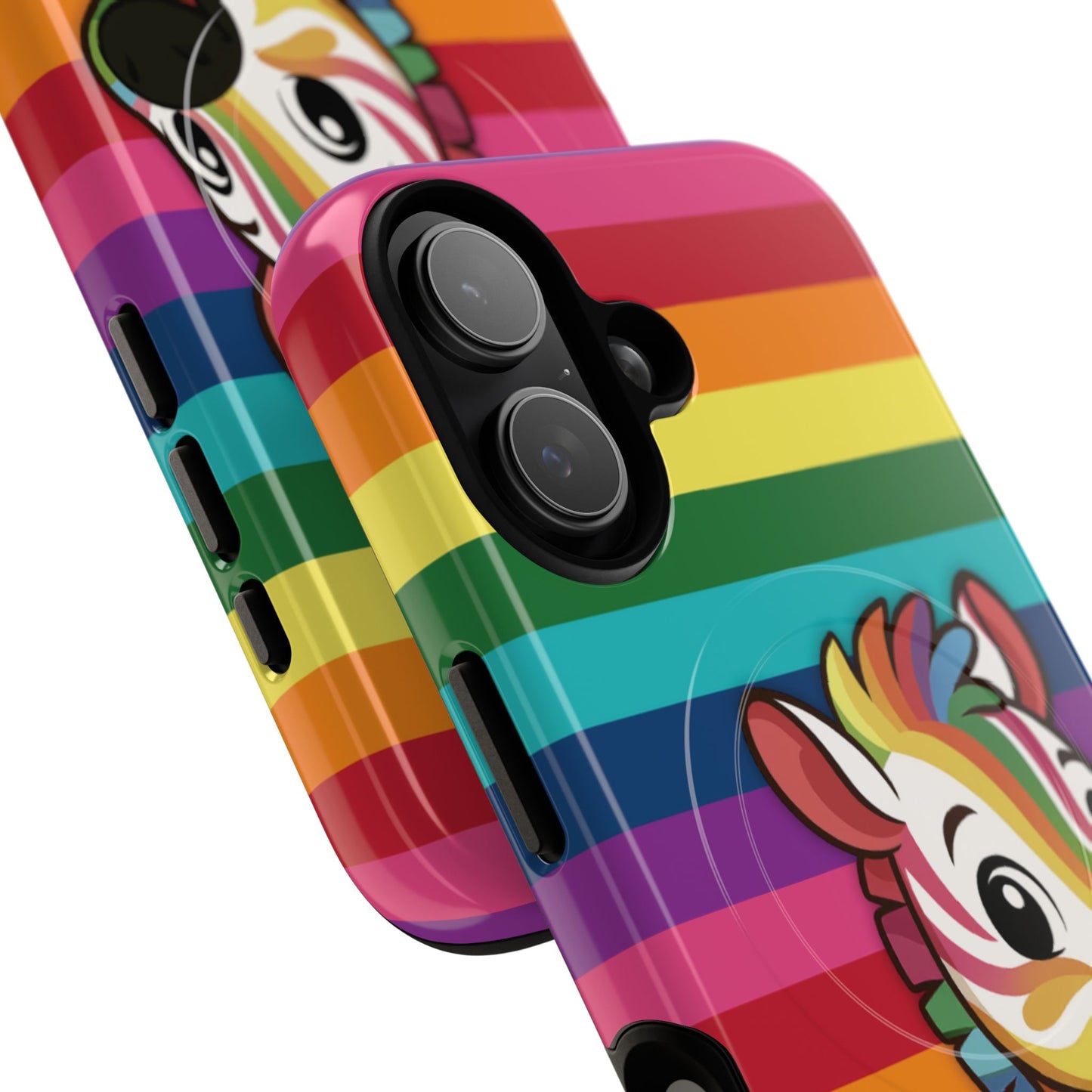 "zee the o.g." – original rainbow pride zebra magsafe® iphone tough case