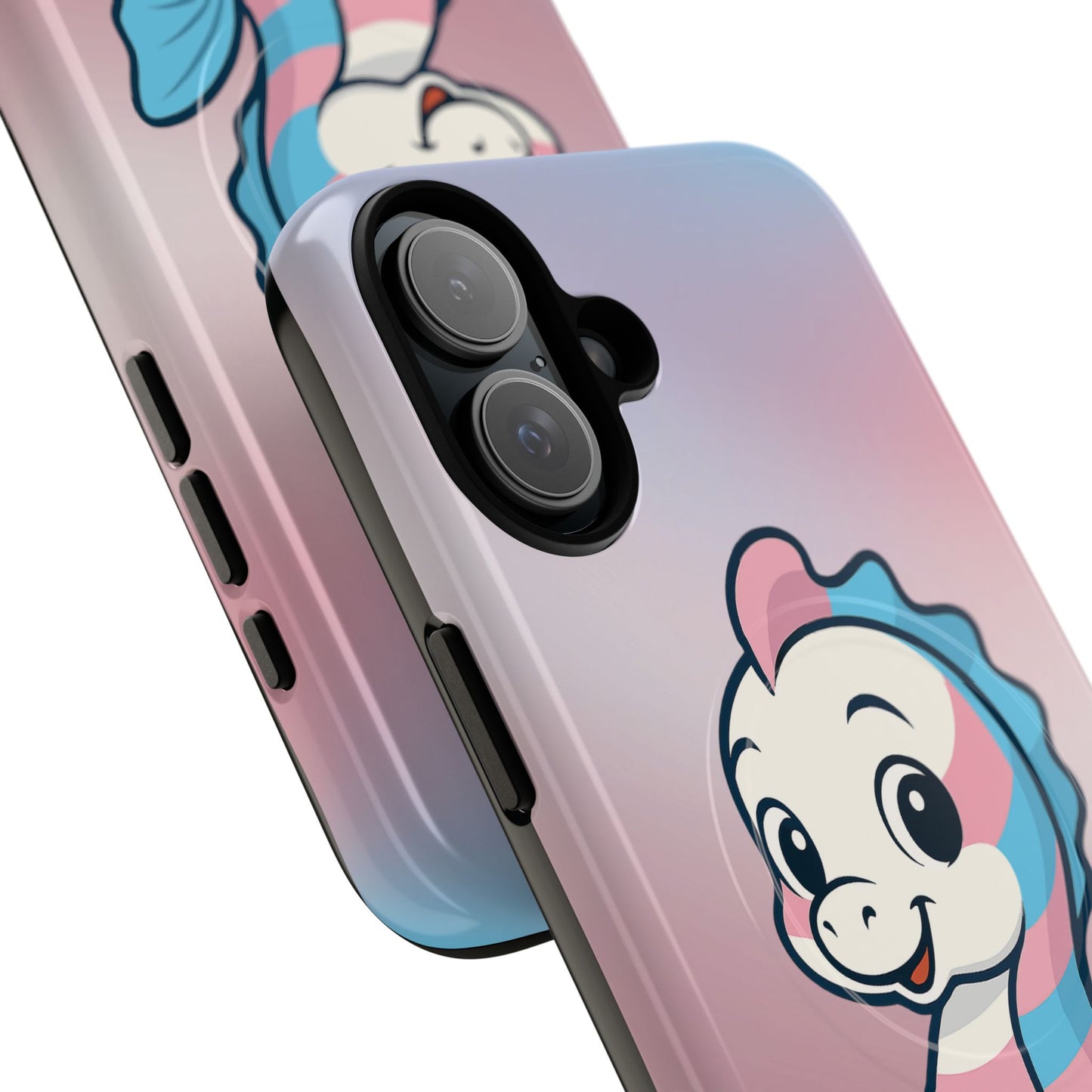 "sea me" – trans pride seahorse magsafe® iphone tough case