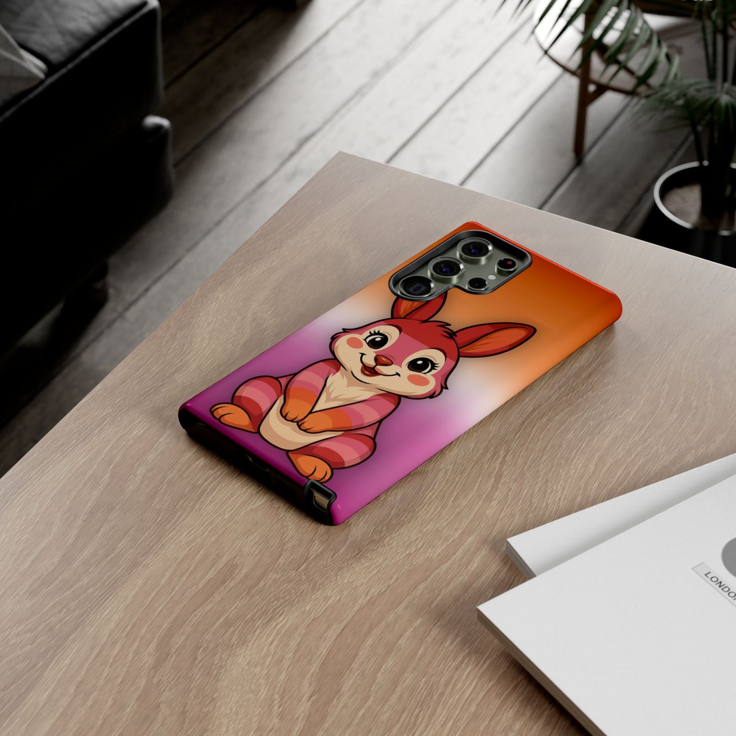 "hare to slay" – lesbian [femme] bunny android tough phone case