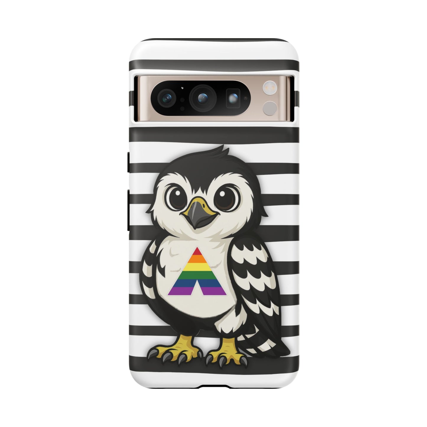 "fly with pride" – lgbtqia+ ally pride hawk android tough phone case