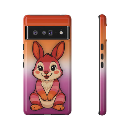 "Hare to Slay" – Lesbian [Femme] Bunny Android Tough Phone Case