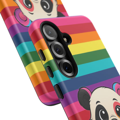 "PrideCub" – Progress + Rainbow Pride Panda Android Tough Phone Case