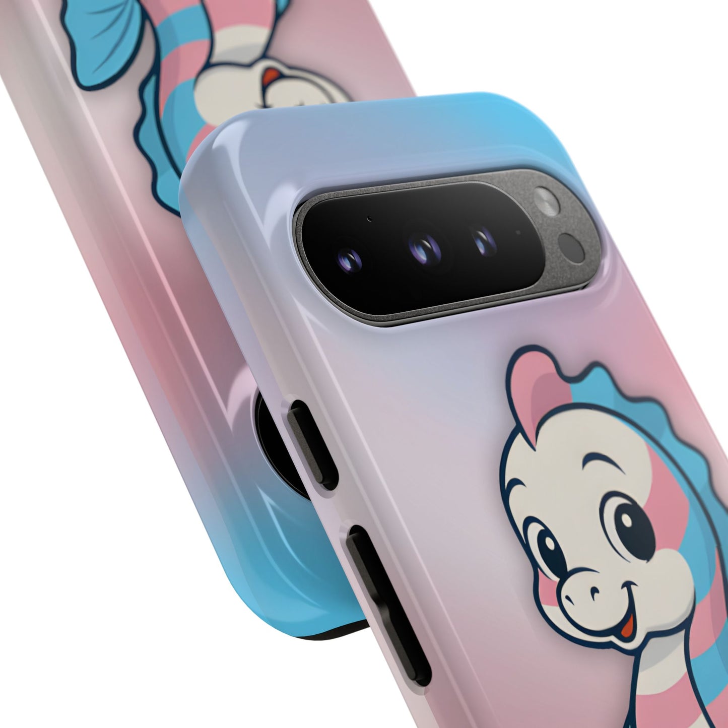“sea me” – trans pride seahorse android tough phone case