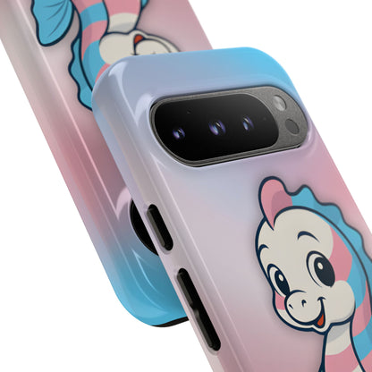 “Sea Me” – Trans Pride Seahorse Android Tough Phone Case