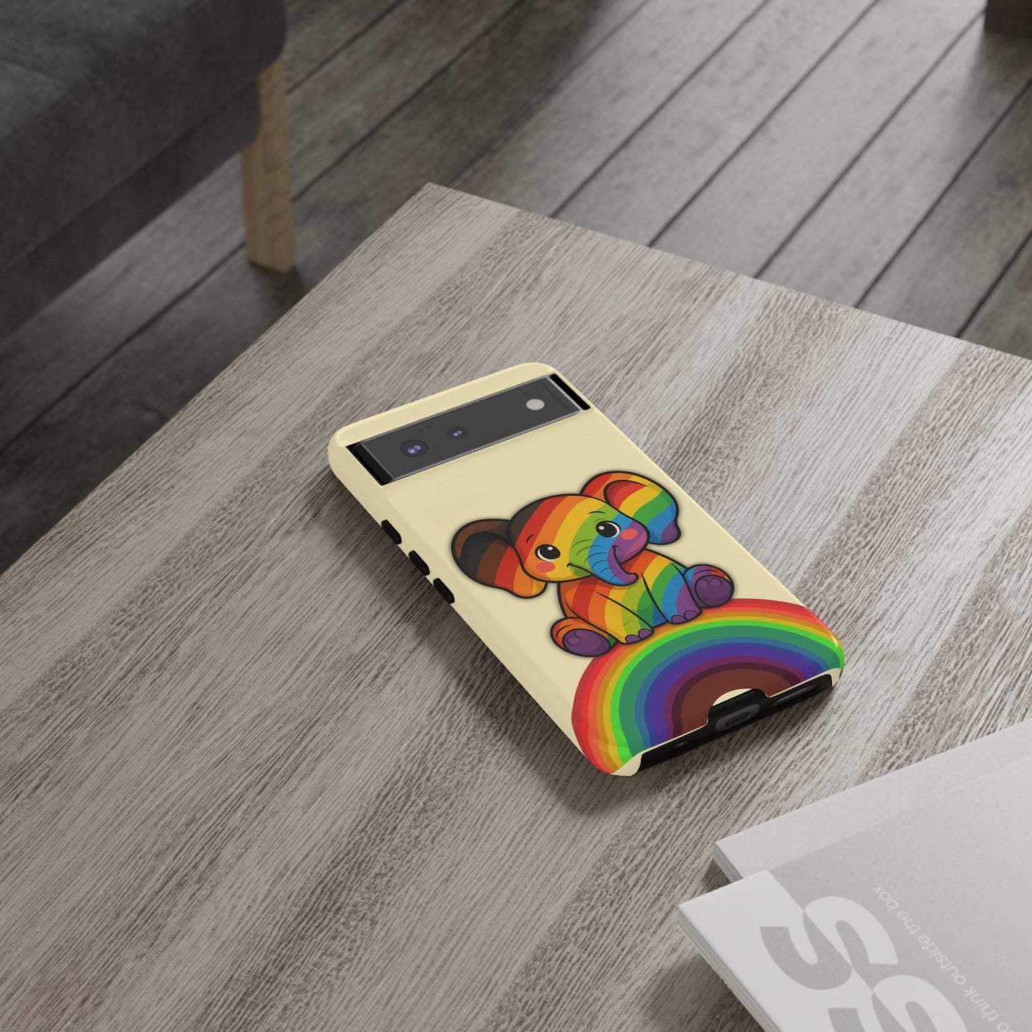 "jumbo joy" – philadelphia pride elephant android tough phone case