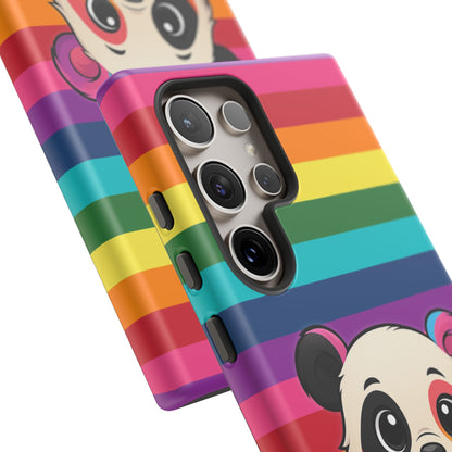 "PrideCub" – Progress + Rainbow Pride Panda Android Tough Phone Case