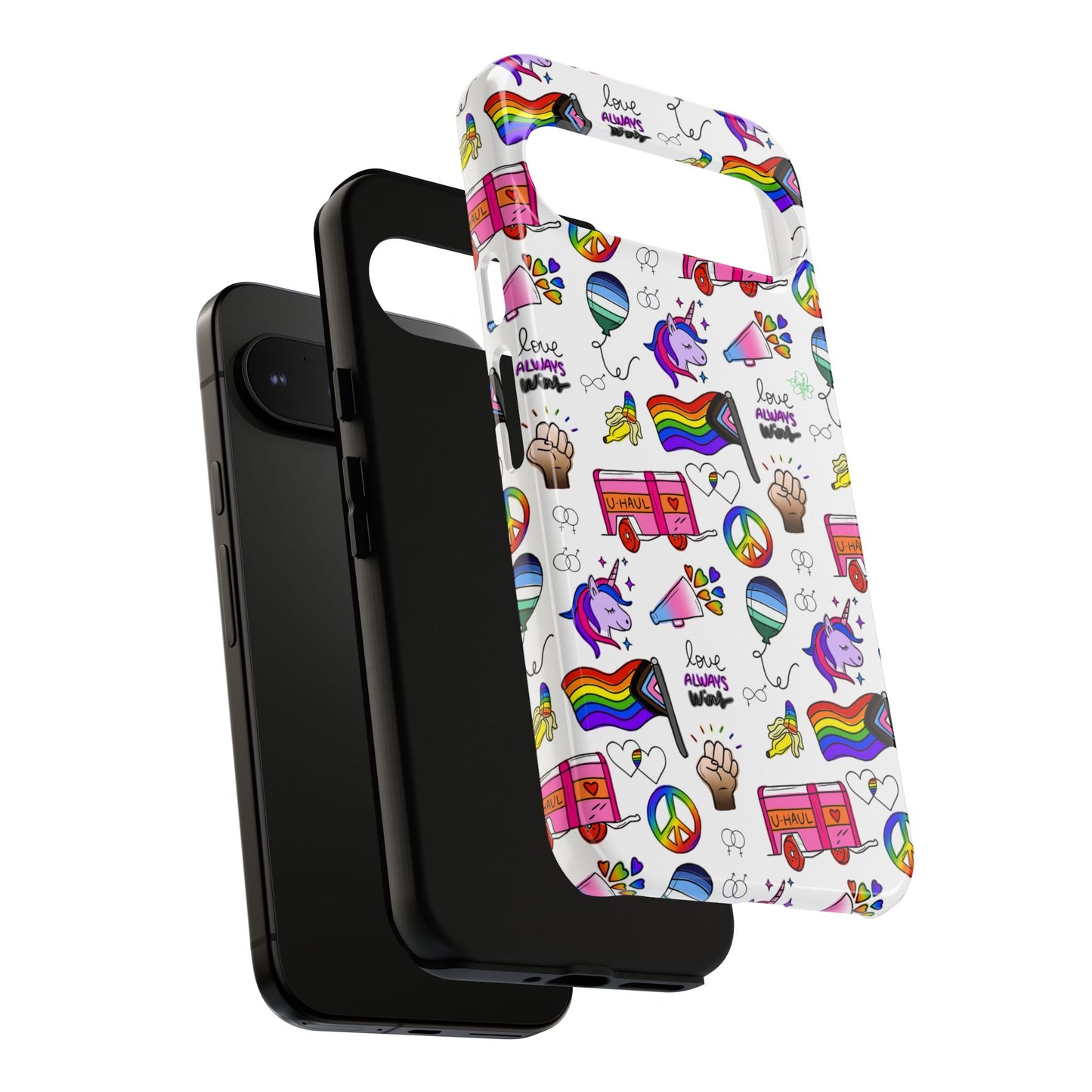 "identity mix" lgbtqia+ collage android tough phone case
