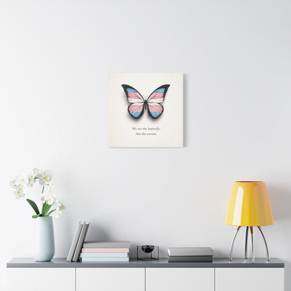 Trans Pride Butterfly | Metamorphosis Series Canvas Wall Art