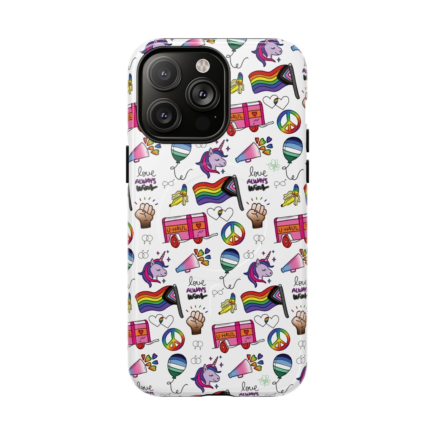 “identity mix” lgbtqia+ collage magsafe® tough iphone case