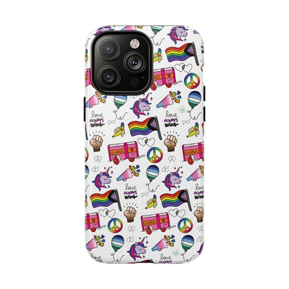 “Identity Mix” LGBTQIA+ Collage MagSafe® Tough iPhone Case