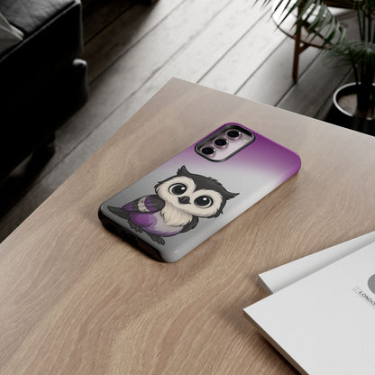 "Ace-Wise" – Asexual Pride Owl Android Tough Phone Case