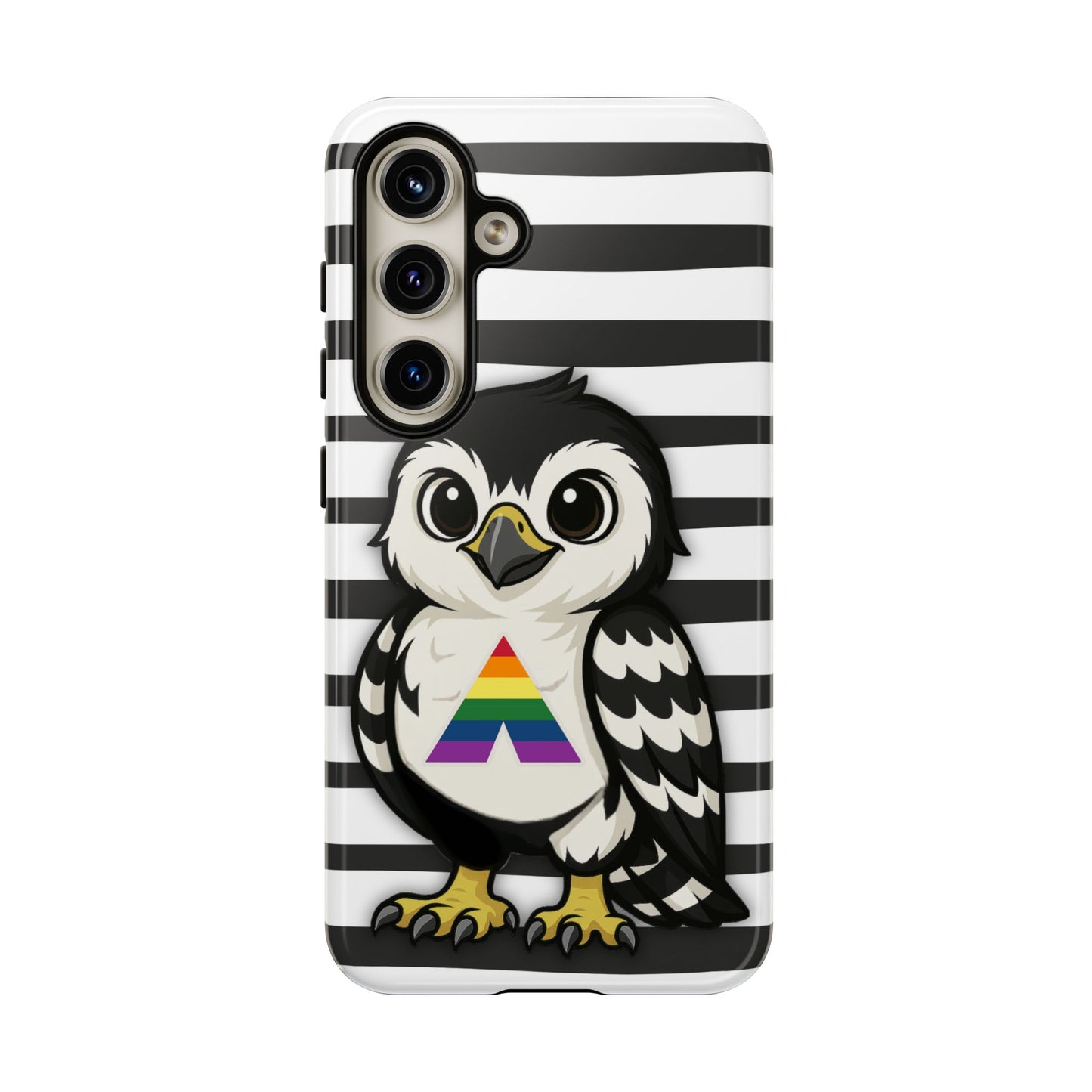 "fly with pride" – lgbtqia+ ally pride hawk android tough phone case