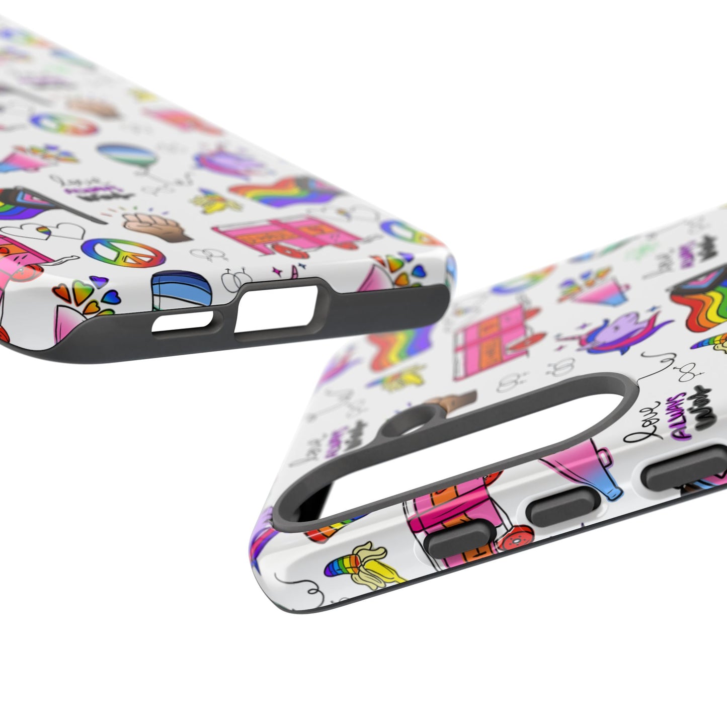 "identity mix" lgbtqia+ collage android tough phone case