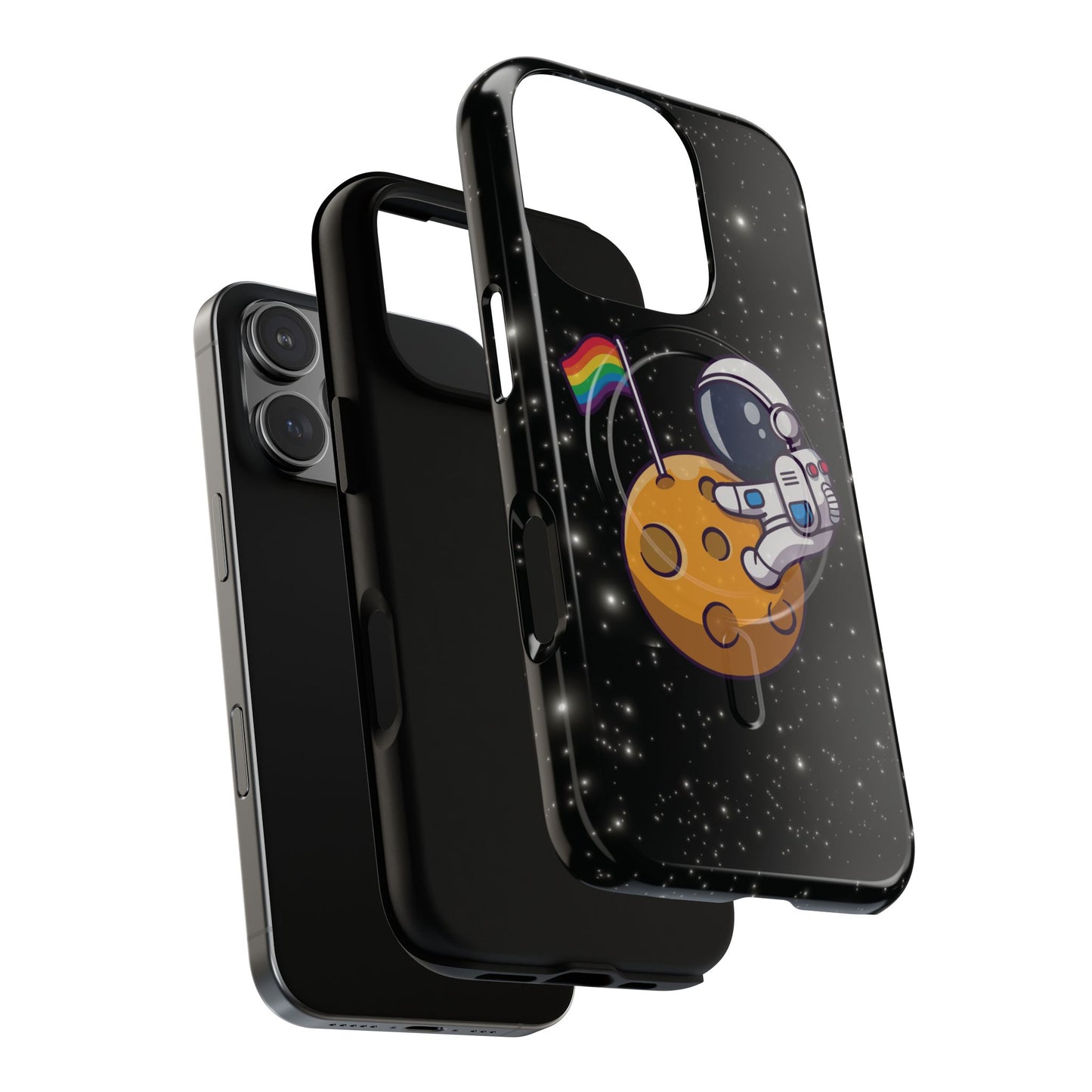"cosmic queer" lgbtqia+ astronaut magsafe® iphone tough case