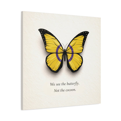 Intersex Pride Butterfly | Metamorphosis Series Canvas Wall Art