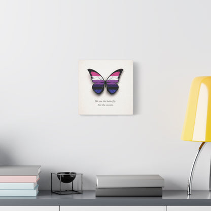 Genderfluid Pride Butterfly | Metamorphosis Series Canvas Wall Art