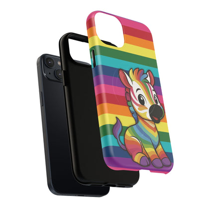 "Zee the O.G." – Original Rainbow Pride Zebra MagSafe® iPhone Tough Case