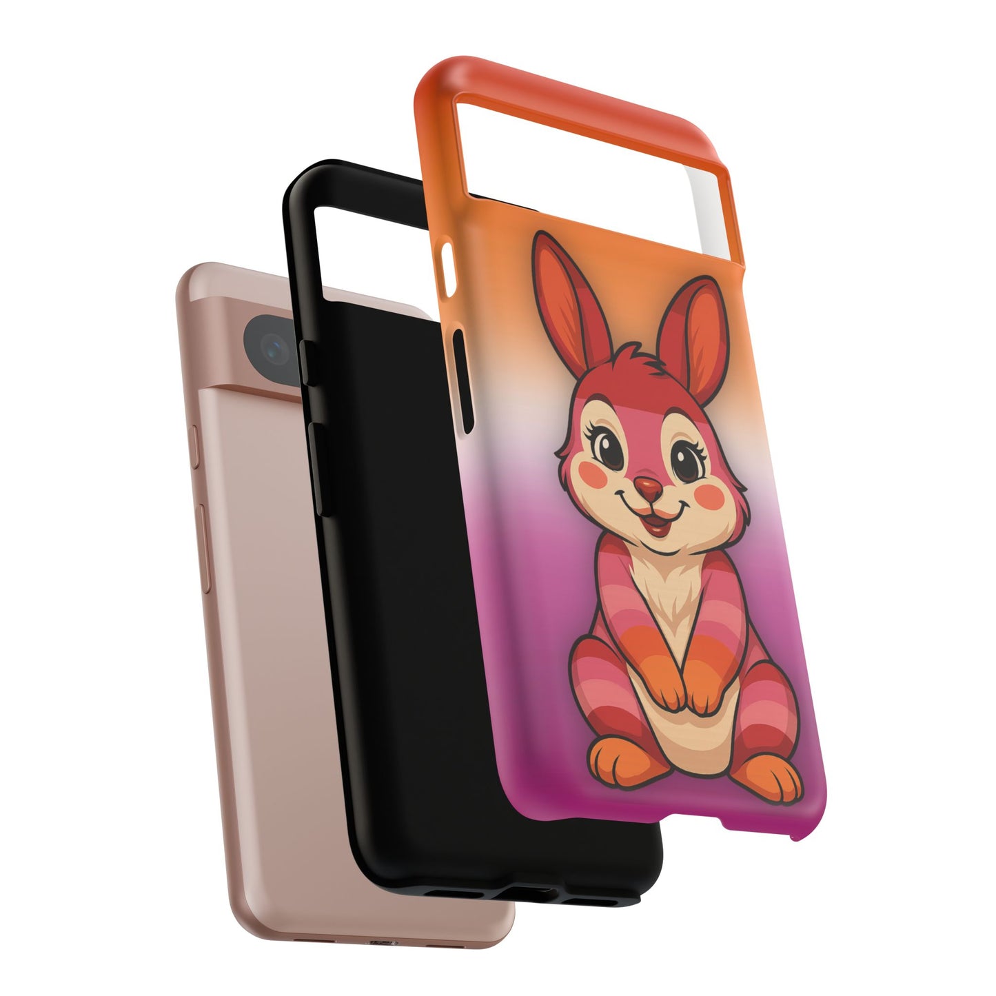 "hare to slay" – lesbian [femme] bunny android tough phone case