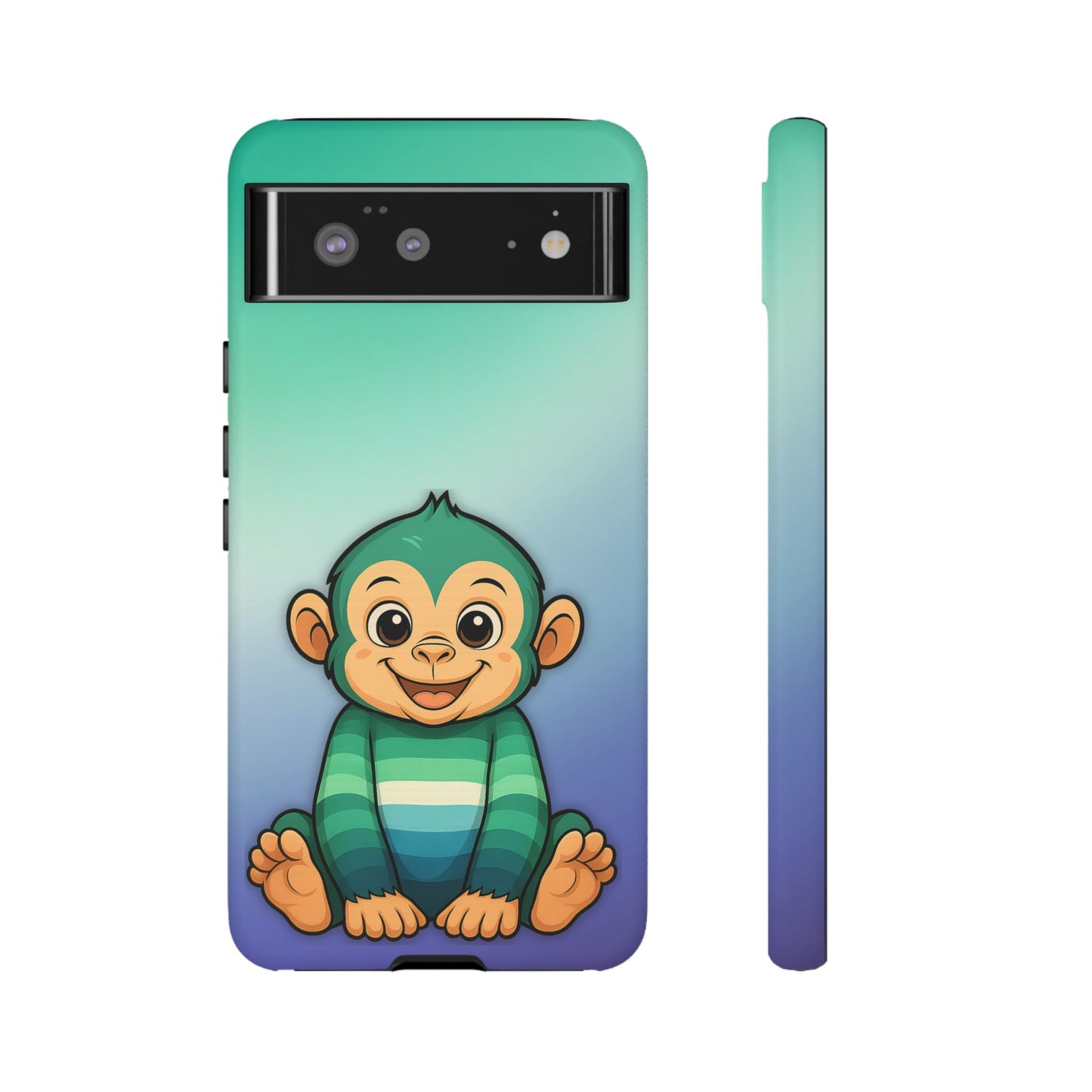 "monkey love" – gay [mlm] pride android tough phone case
