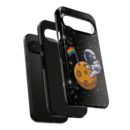 "Cosmic Queer" LGBTQIA+ Android Astronaut Tough Phone Case