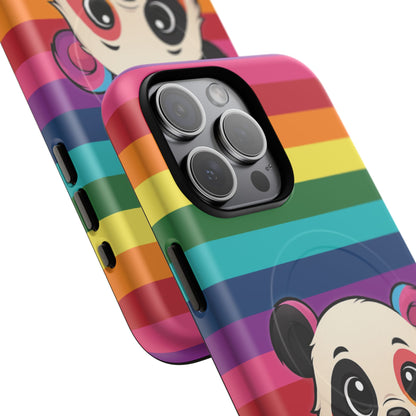 "PrideCub" – Progress + Rainbow Pride Panda MagSafe® iPhone Tough Case