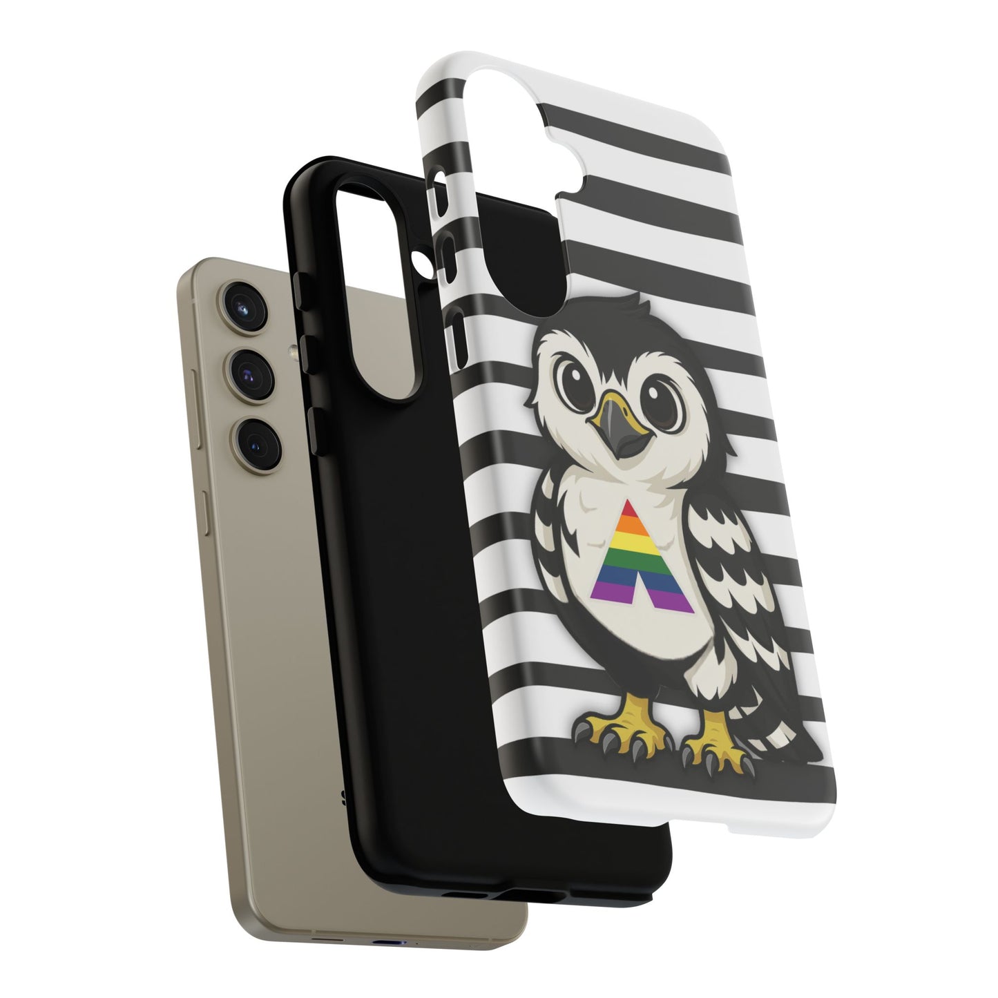 "fly with pride" – lgbtqia+ ally pride hawk android tough phone case