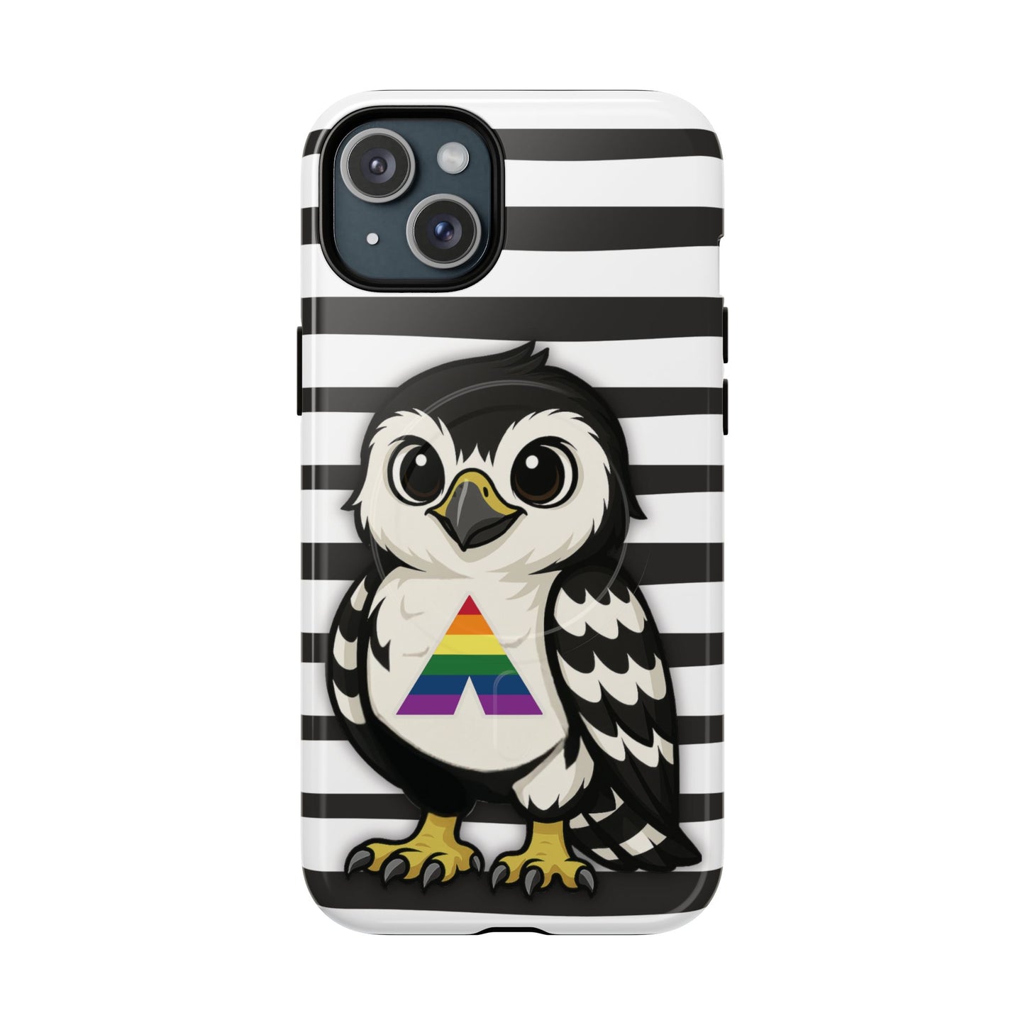 "fly with pride" – lgbtqia+ ally pride hawk magsafe® iphone tough case
