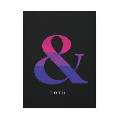 Both. | Bisexual Pride Identity Canvas Wall Art