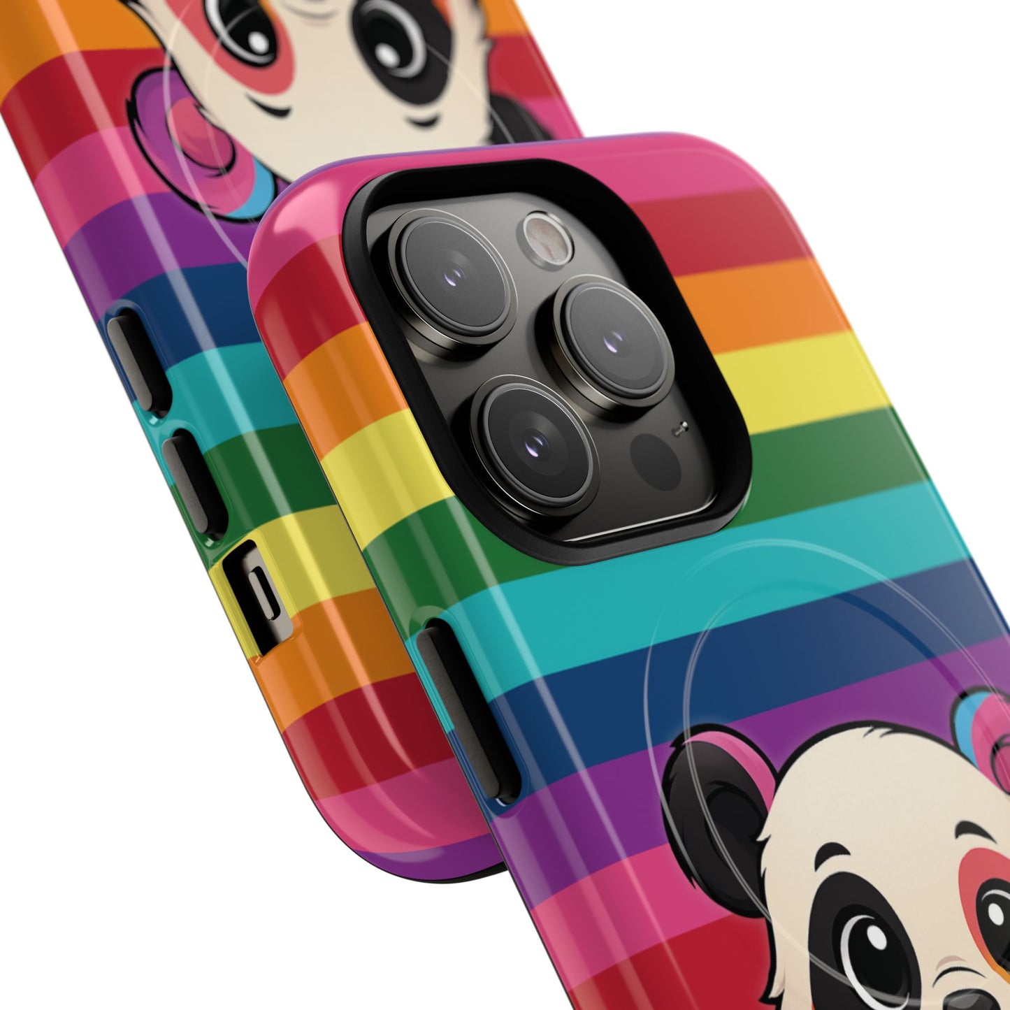 "pridecub" – progress + rainbow pride panda magsafe® iphone tough case